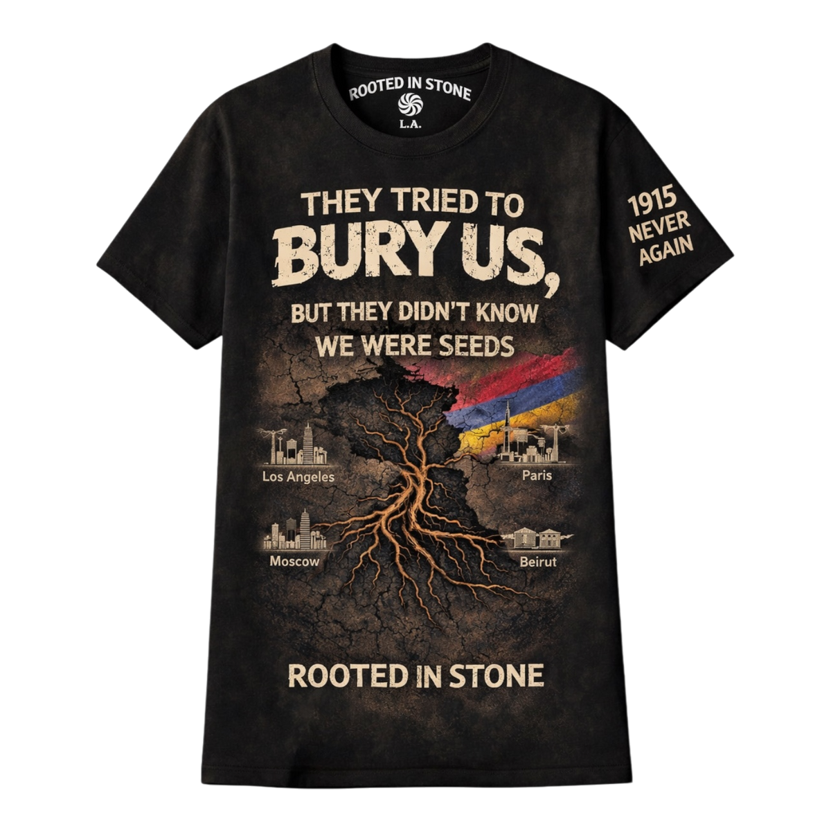 WE WERE SEEDS TSHIRT - BLACK