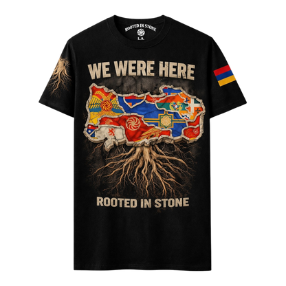 WE WERE HERE TSHIRT -BLACK