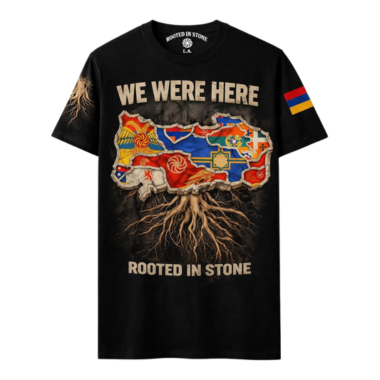 WE WERE HERE TSHIRT -BLACK